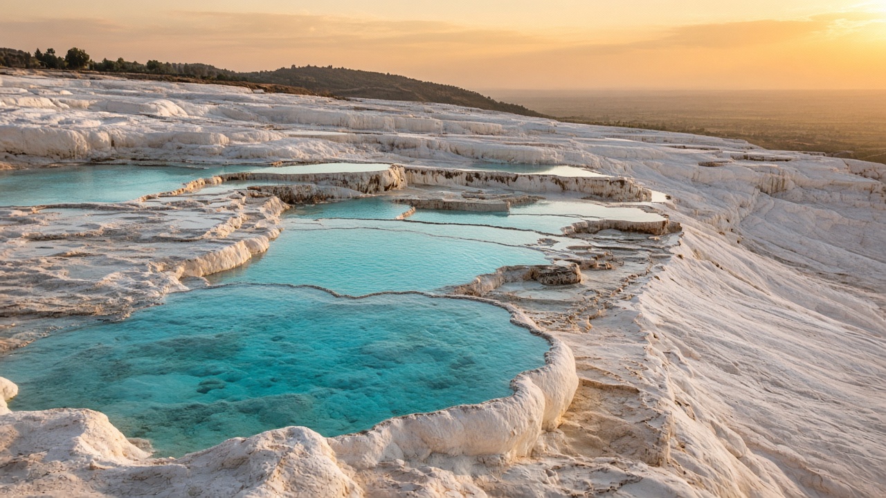 Pamukkale traverten havuzları